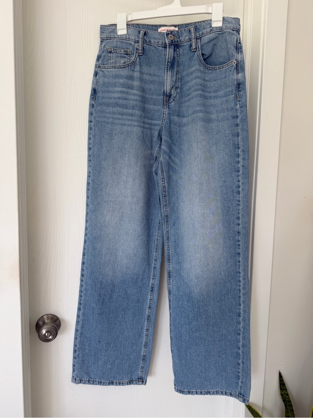 Lucky Brand Wide Leg High Rise Jeans